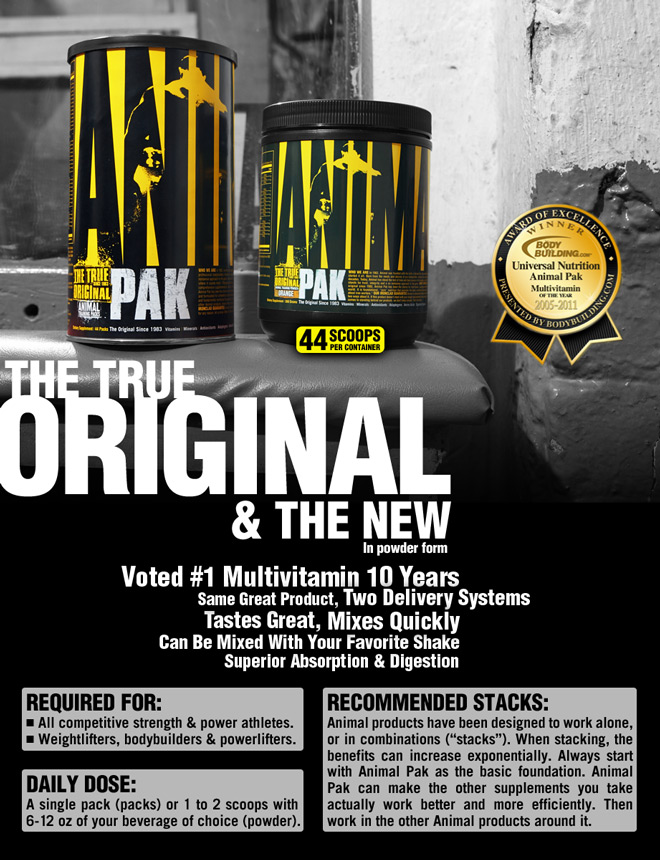 Universal Nutrition Animal Pak - 44 Packs